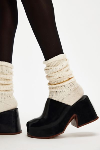 MELISSA MIA PLATFORM CLOG IN BLACK/BROWN, WOMEN'S AT URBAN OUTFITTERS 