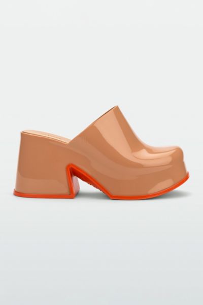 Melissa Mia Platform Clog In Brown/red, Women's At Urban Outfitters In Brown/red
