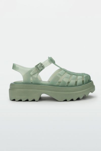Shop Melissa Possession Platform Fisherman Sandal In Green, Women's At Urban Outfitters