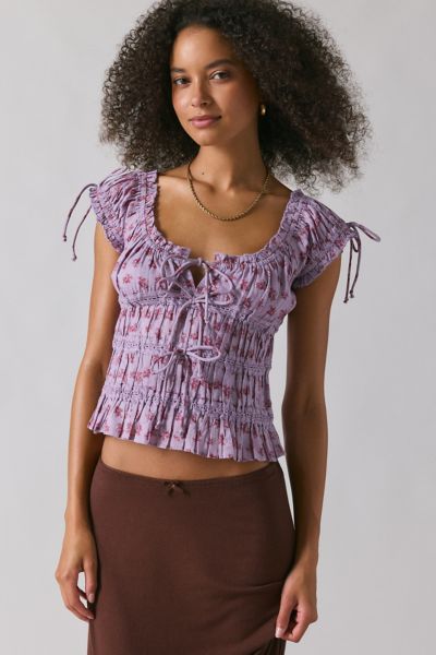 Motel Clooney Asymmetrical Fringe High-Neck Halter Mini Dress