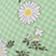 Cross Hatch Daisies Green