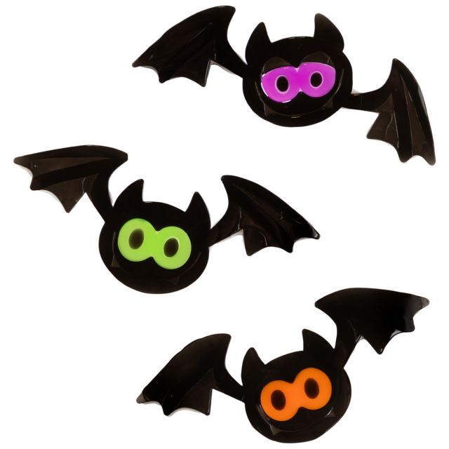 Jack-O-Lantern and Bats Halloween Gel Window Cling Set #4