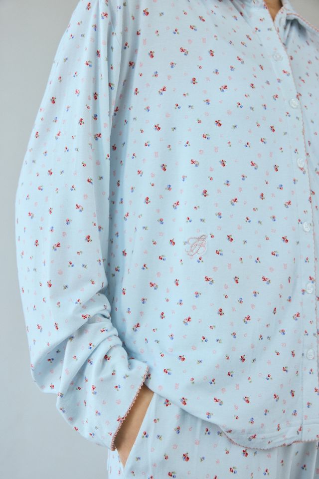 Frankies Bikinis Rory Modal Knit Long Sleeve Sleep Shirt #3