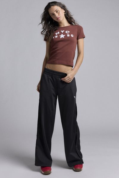 Puma Essential Relaxed Low-Rise Popper Pant