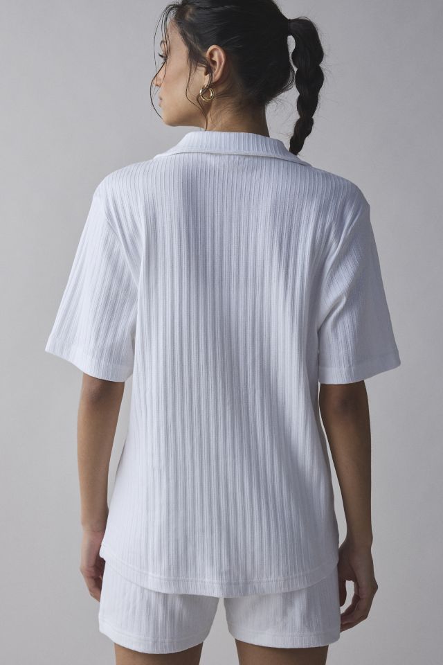 Puma Essential Pointelle Knit Button-Down Shirt #3