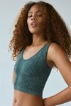 Out From Under Plunge Tapestry Jacquard Seamless Knit Cami