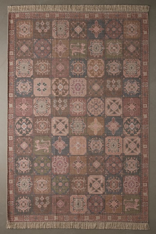 Izzy Tile Printed Rug #3