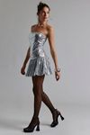 green emerald velvet dress Charming Radiance Drop Waist Sequin Mini Dress