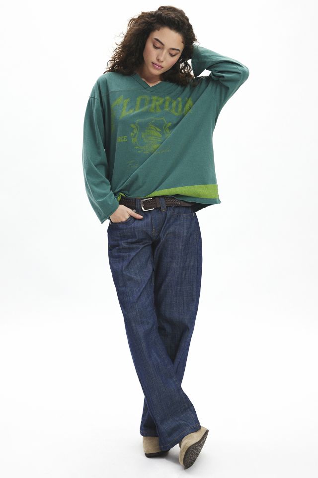 Crest Varsity Graphic Jersey Long Sleeve Tee #1