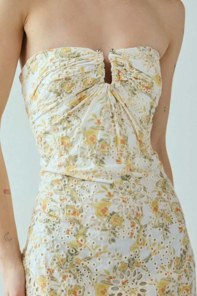 Bardot Lara Broderie Strapless Maxi Dress #1