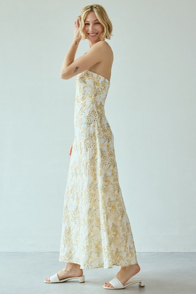 Bardot Lara Broderie Strapless Maxi Dress #2