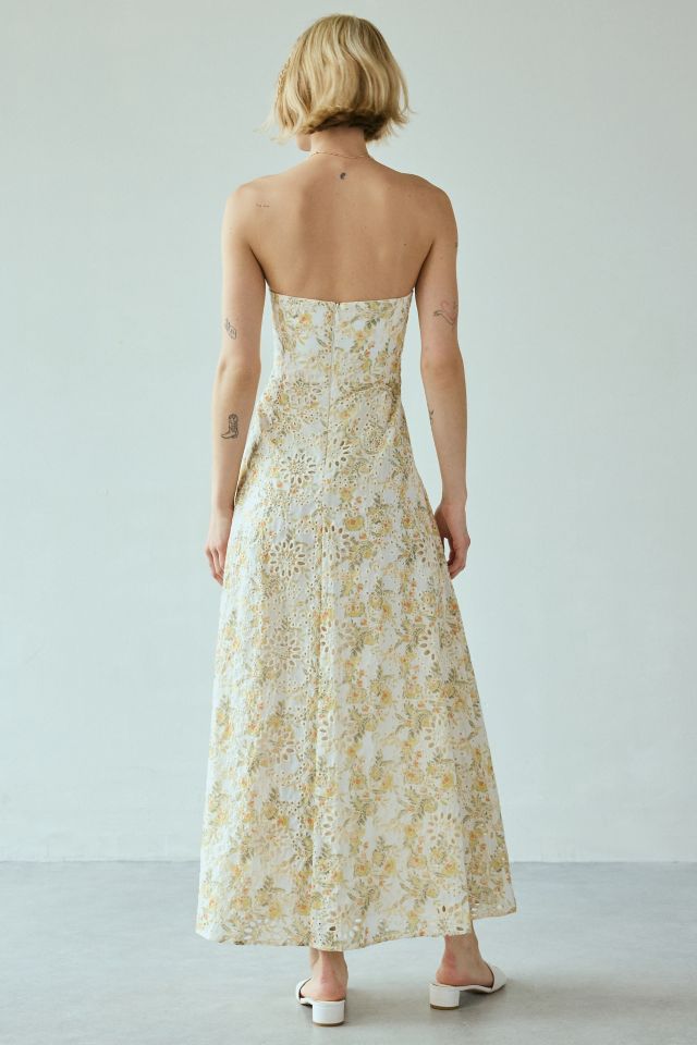 Bardot Lara Broderie Strapless Maxi Dress #3