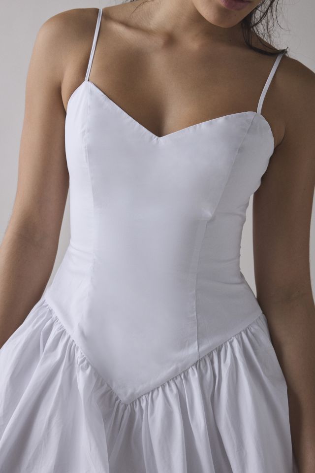 Bardot Lissett Drop Waist Poplin Bubble Mini Dress #2