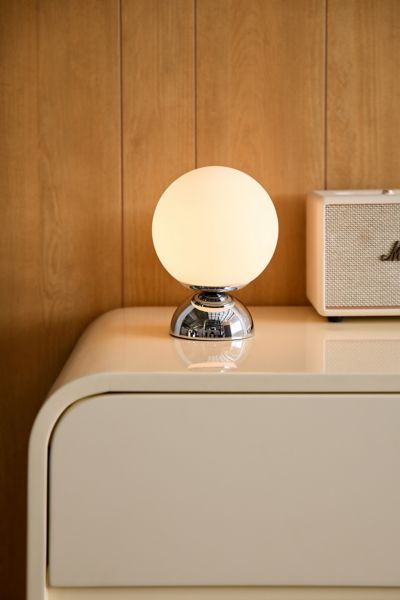 Urban Outfitters Globe Table Lamp In Silver At