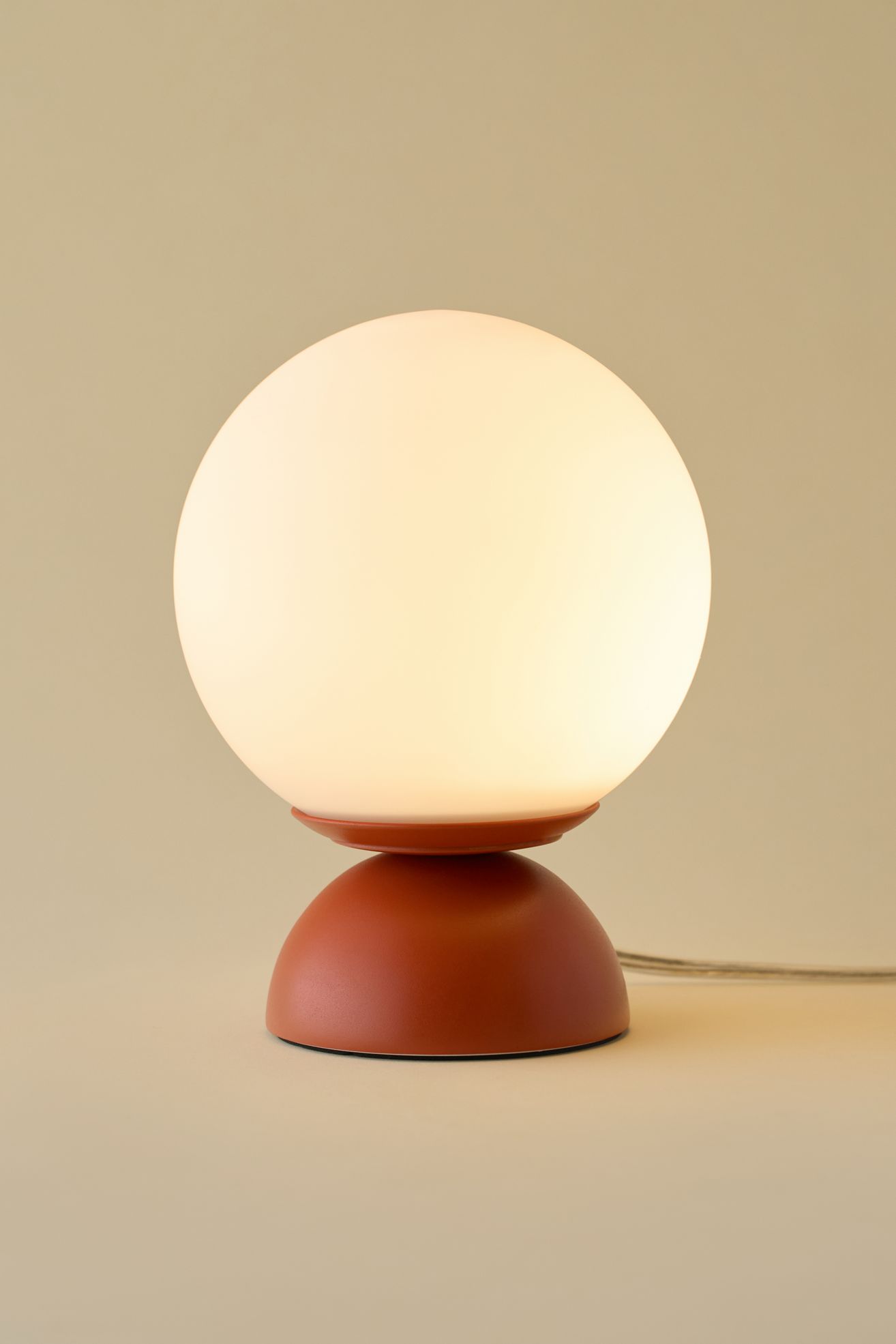 Globe Table Lamp - Orange, Regular, ONE SIZE