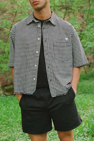 Rolla’s Bowler Grid Knit Short Sleeve Shirt