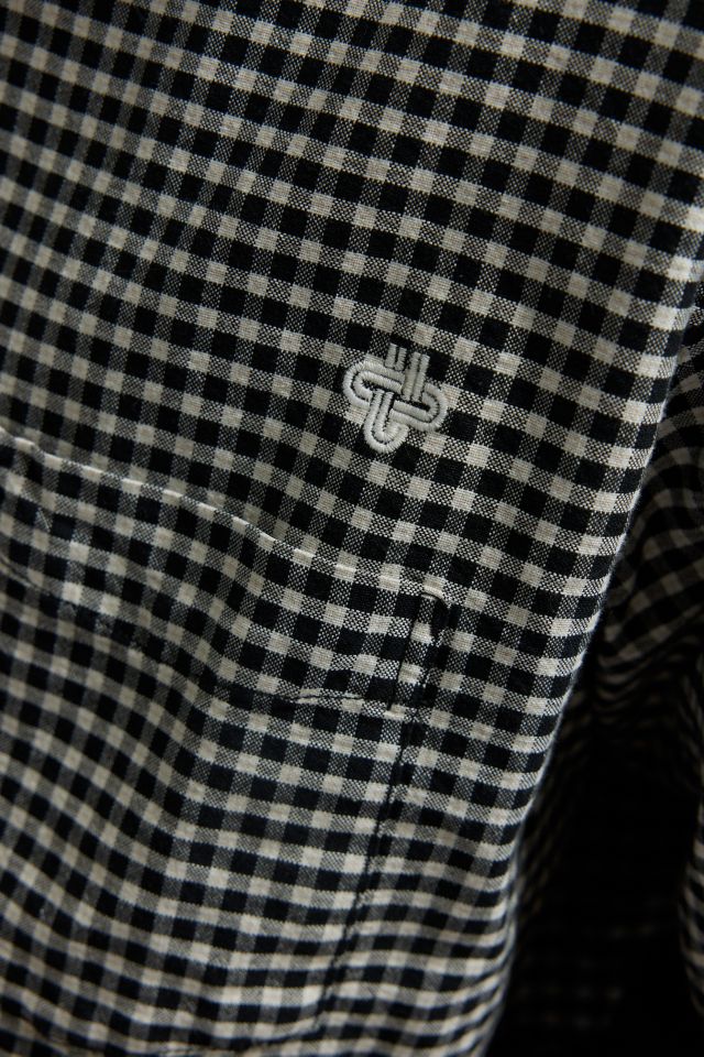UO Check Pattern Boxy Oxford Shirt #4