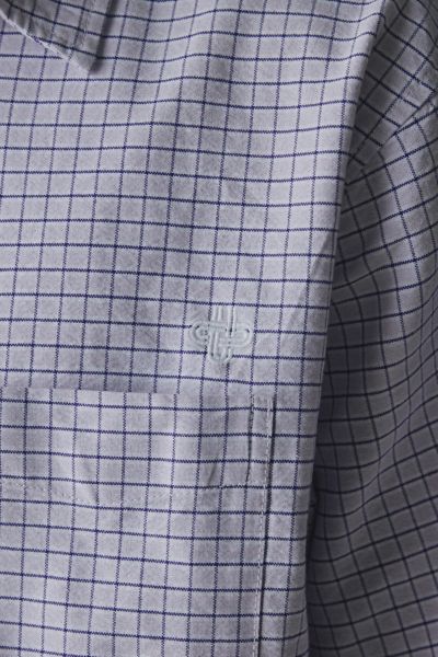 UO Check Pattern Boxy Oxford Shirt