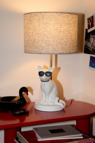 Urban Outfitters Sunny Table Lamp In Cat At  In White