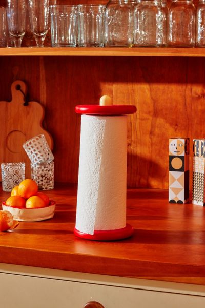 Areaware Spool Paper Towel Holder In Red At Urban Outfitters