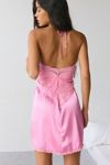 Mucci Luisa Lace-Trim Satin Slip Dress