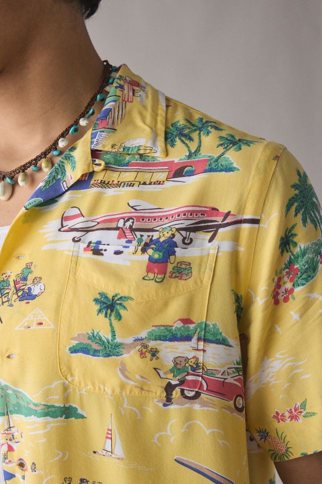 Polo Ralph Lauren Polo Bear Pattern Camp Collar Shirt #3
