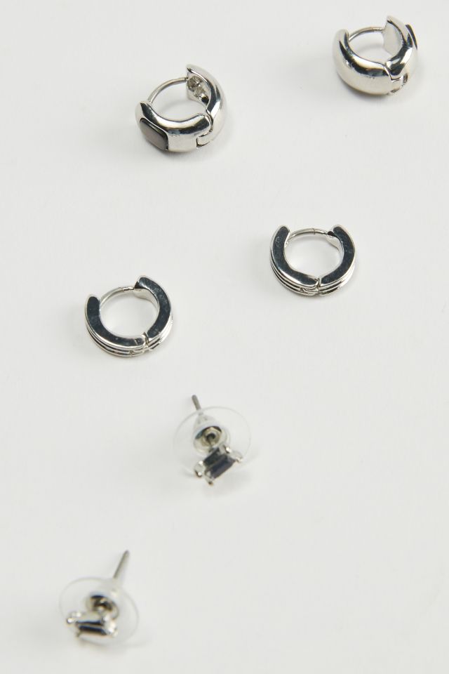 Hudson Post & Hoop Earring Set #1