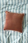 Piped Velvet Throw Pillow