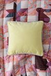 Piped Velvet Throw Pillow