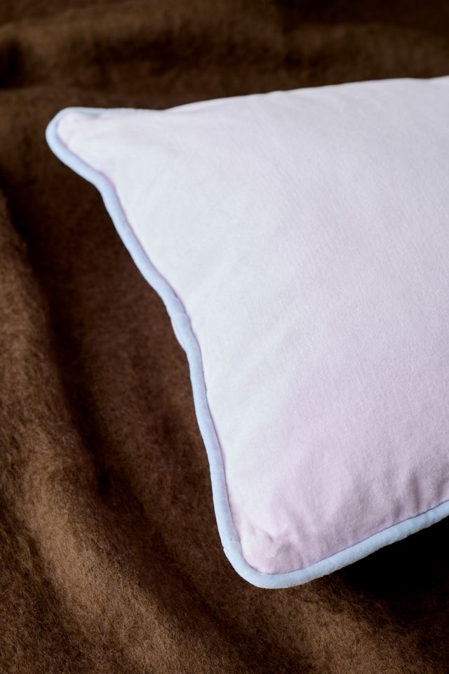 Piped Velvet Throw Pillow #1