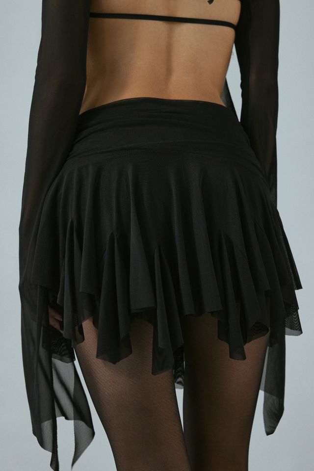 Fantastic Baby Belle Mesh Hanky Hem Micro Mini Skirt #3