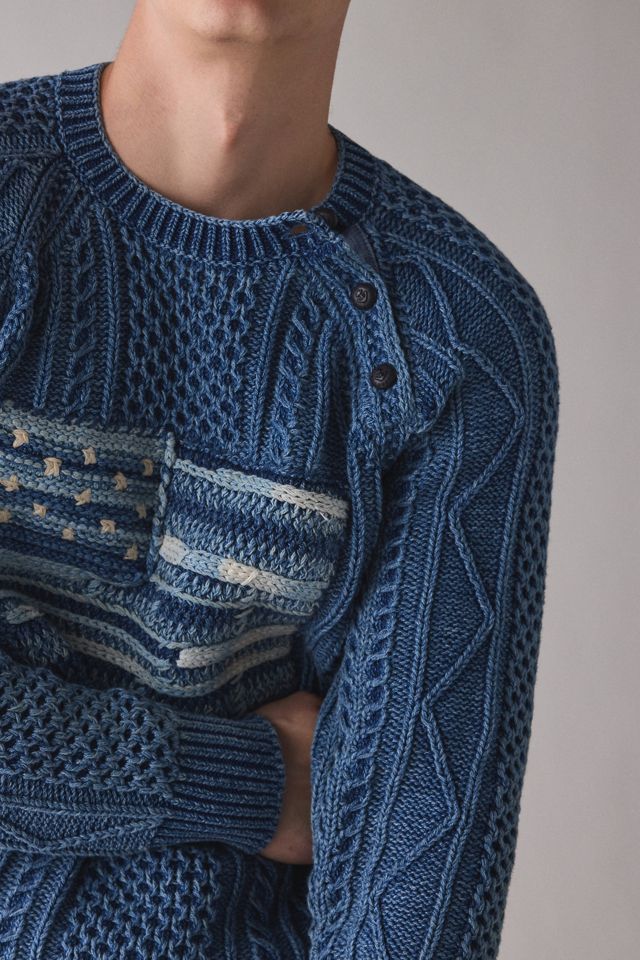 Polo Ralph Lauren Flag Knit Crew Neck Sweater | Urban Outfitters