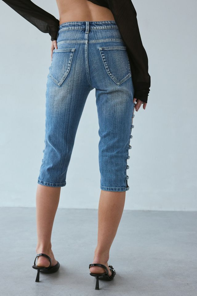 Fantastic Baby Adore Embellished Denim Capri #1