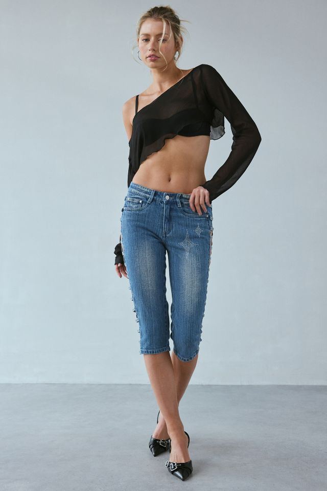 Fantastic Baby Adore Embellished Denim Capri #2