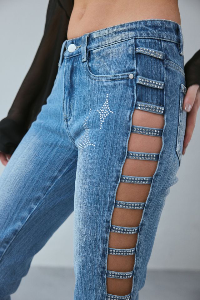 Fantastic Baby Adore Embellished Denim Capri #4
