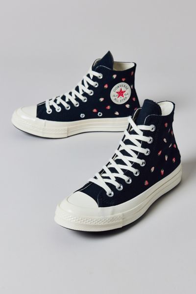 Converse Women's Chuck 70 Embroidered Strawberry High Top Sneaker