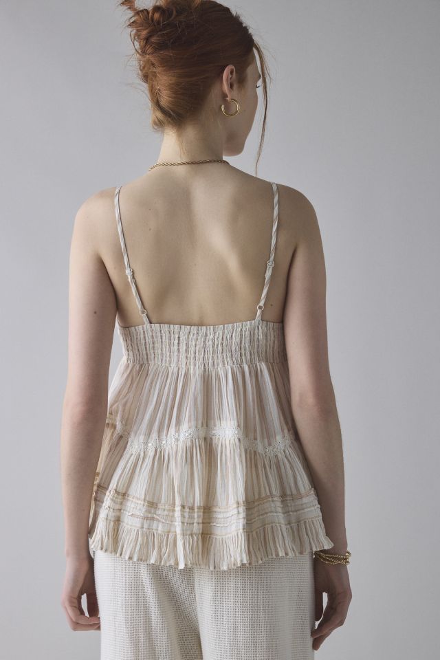 Kimchi Blue Tara Embroidered Cotton Babydoll Cami #4