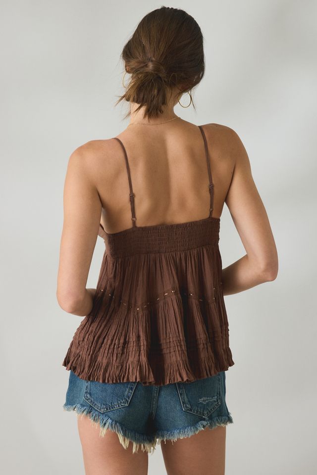 Camisole bébé en coton brodé Tara Kimchi Blue #1