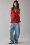 Kimchi Blue Tara Embroidered Cotton Babydoll Cami