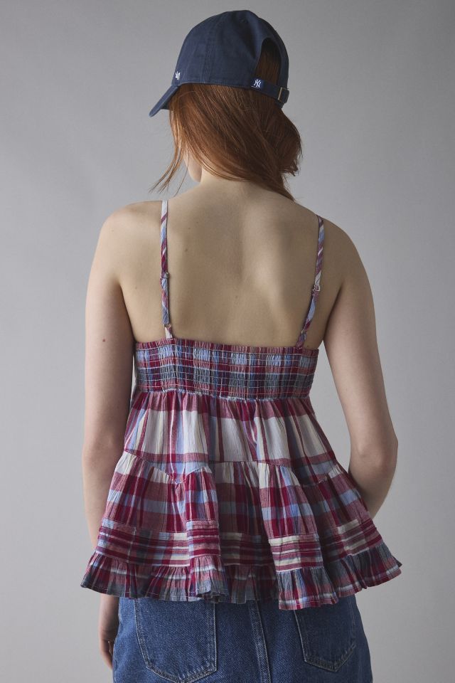 Kimchi Blue Tara Embroidered Cotton Babydoll Cami #1