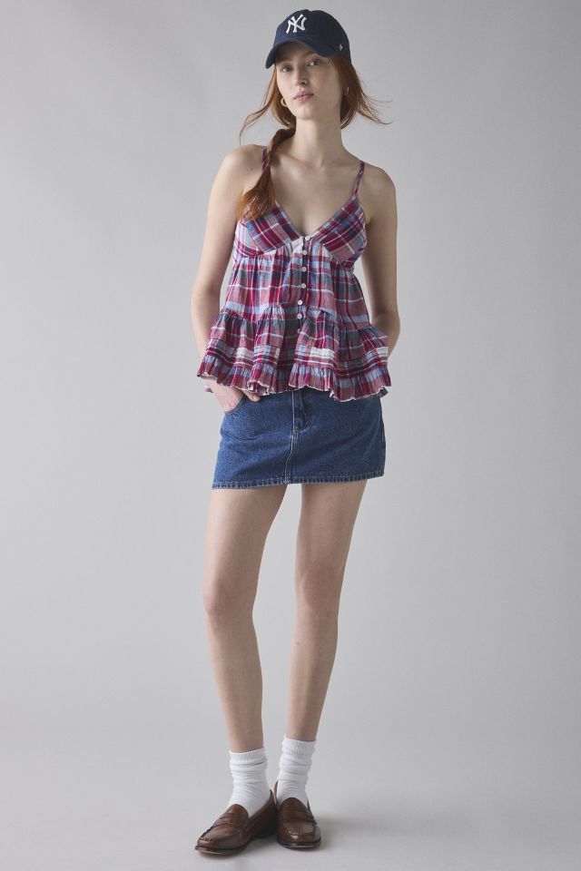Kimchi Blue Tara Embroidered Cotton Babydoll Cami #2