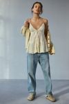 Kimchi Blue Tara Embroidered Cotton Babydoll Cami