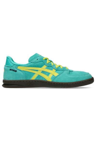 Asics Skyhand Og Suede Sportstyle Sneakers In Waterfall/lemon Spark, Men's At Urban Outfitters In Waterfall/lemon Spark