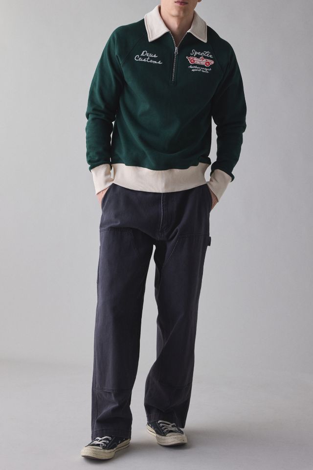 Deus Ex Machina Specter Quarter Zip Polo Sweatshirt | Urban