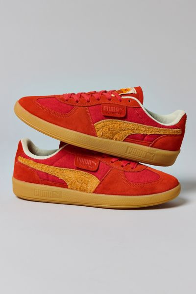 Puma Men's Palermo Weathered Look Sneaker In Red Fire/dark Poppy, Men's At Urban Outfitters In Red Fire/dark Poppy