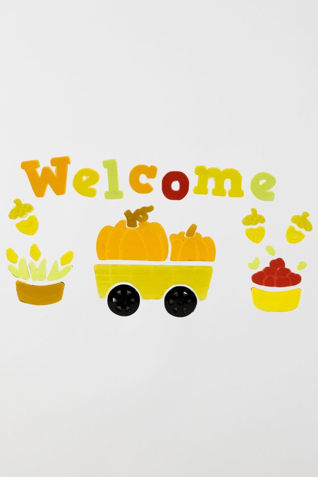 Fall Harvest Gel Window Cling Set #4