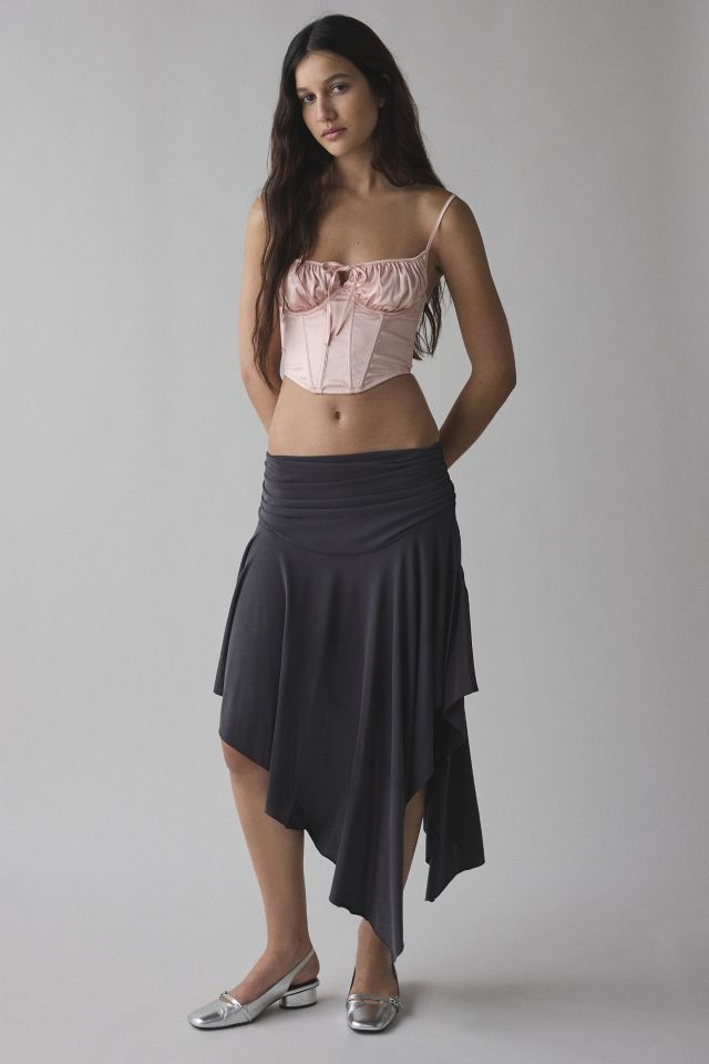 Out From Under Devon Satin Tie-Front Corset #1