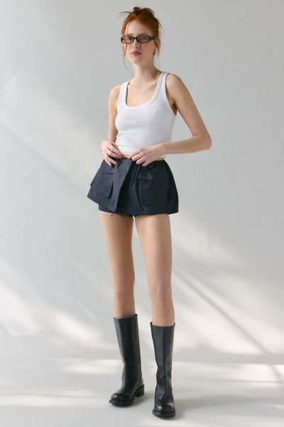WMWM Navy Pockets Sporty Micro Short