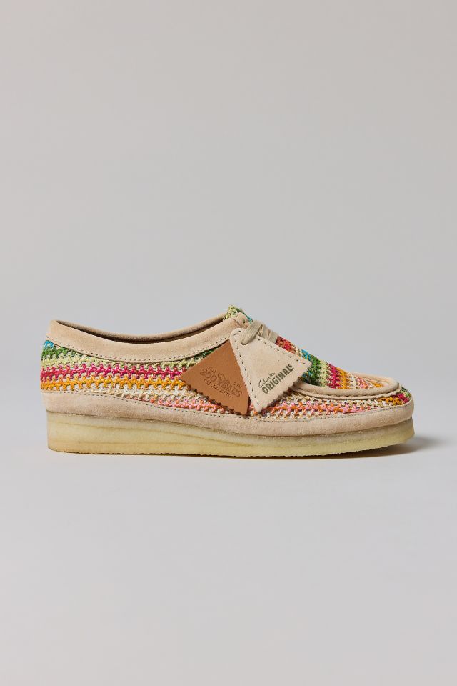 Clarks Women's Wallabee Multicolor Raffia Shoe #1