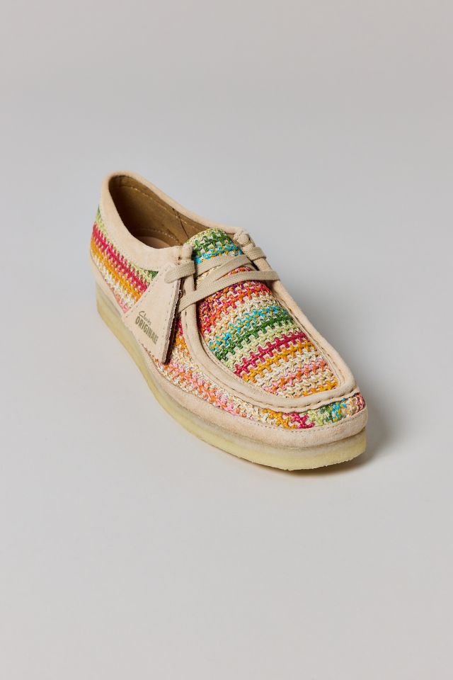Clarks Women's Wallabee Multicolor Raffia Shoe #2